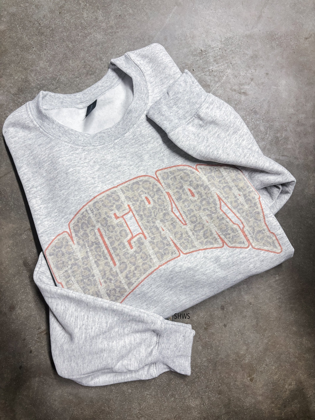 Merry Leopard Christmas Graphic Sweatshirt