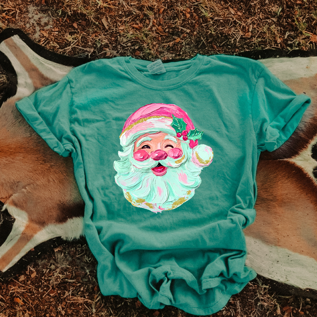 Painted Santa Graphic Tee