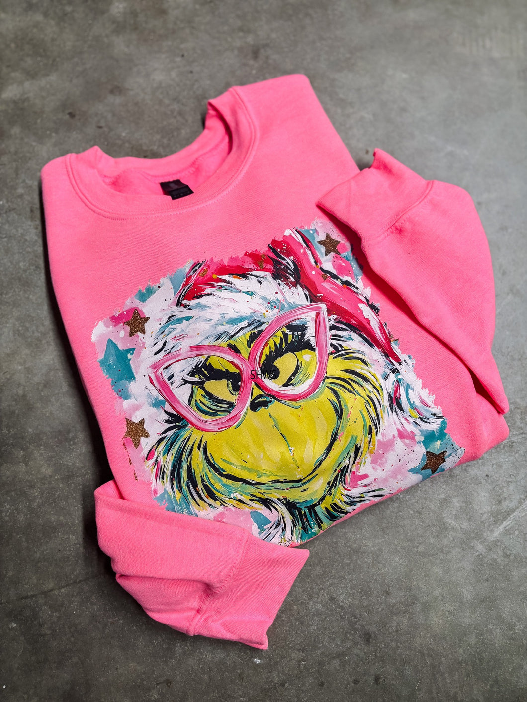 Green Man Preppy Graphic Sweatshirt