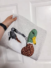 Load image into Gallery viewer, Faux Patchwork Duck Sweatshirt Pre Order
