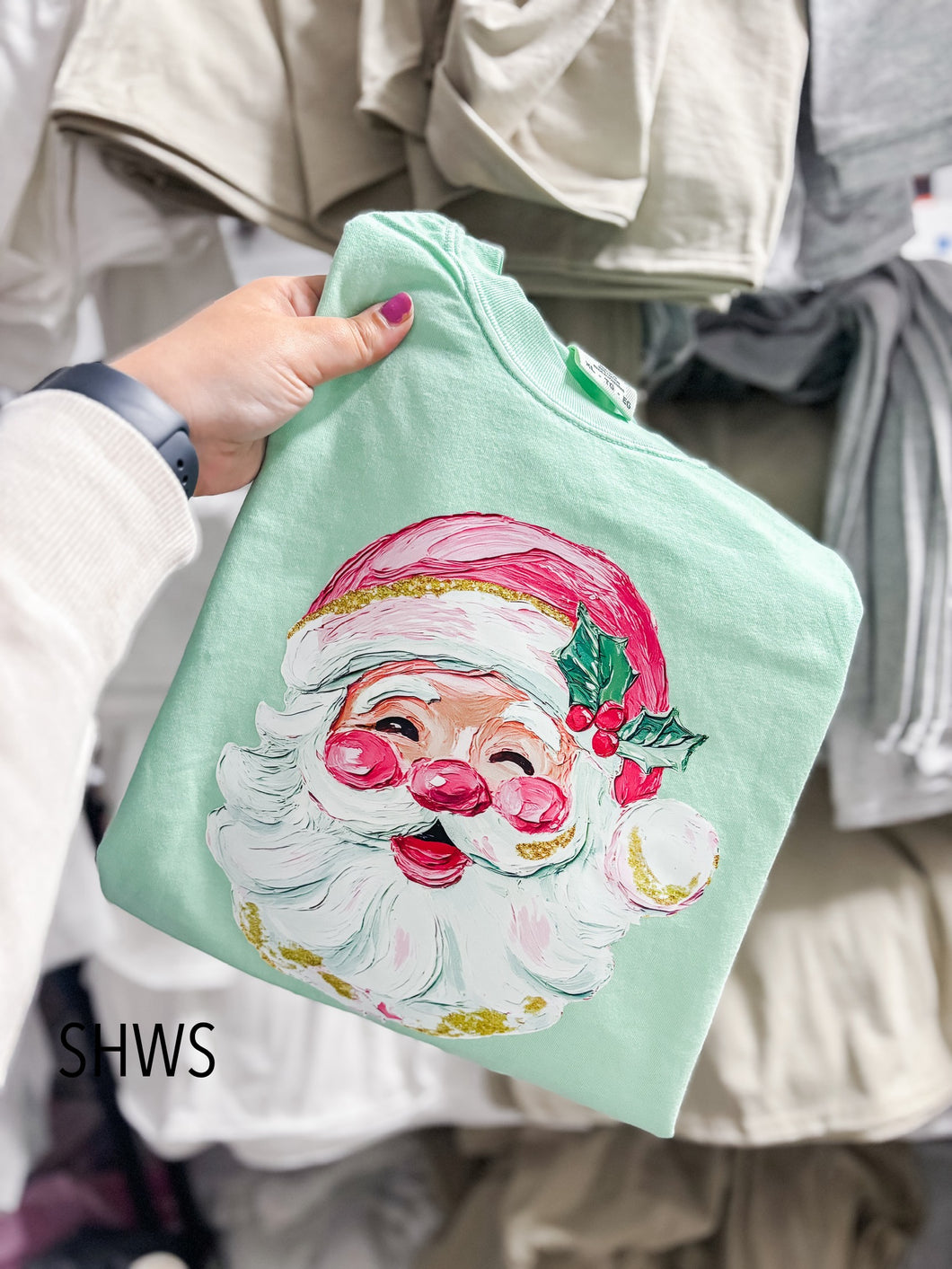 Painted Santa Graphic Tee