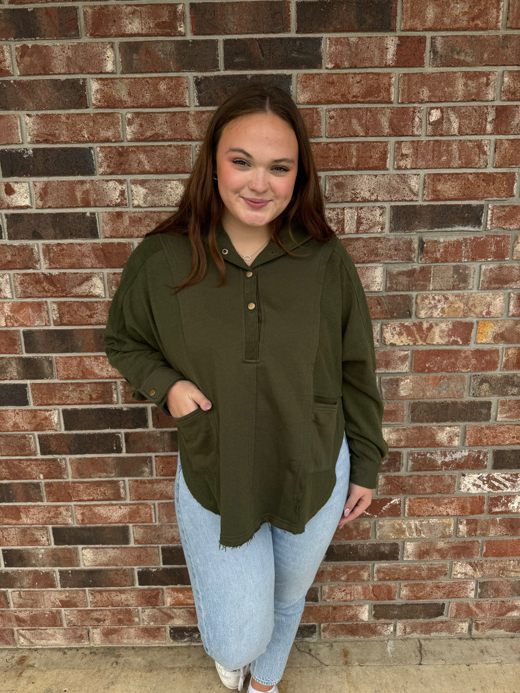 Basic Pullover-Green