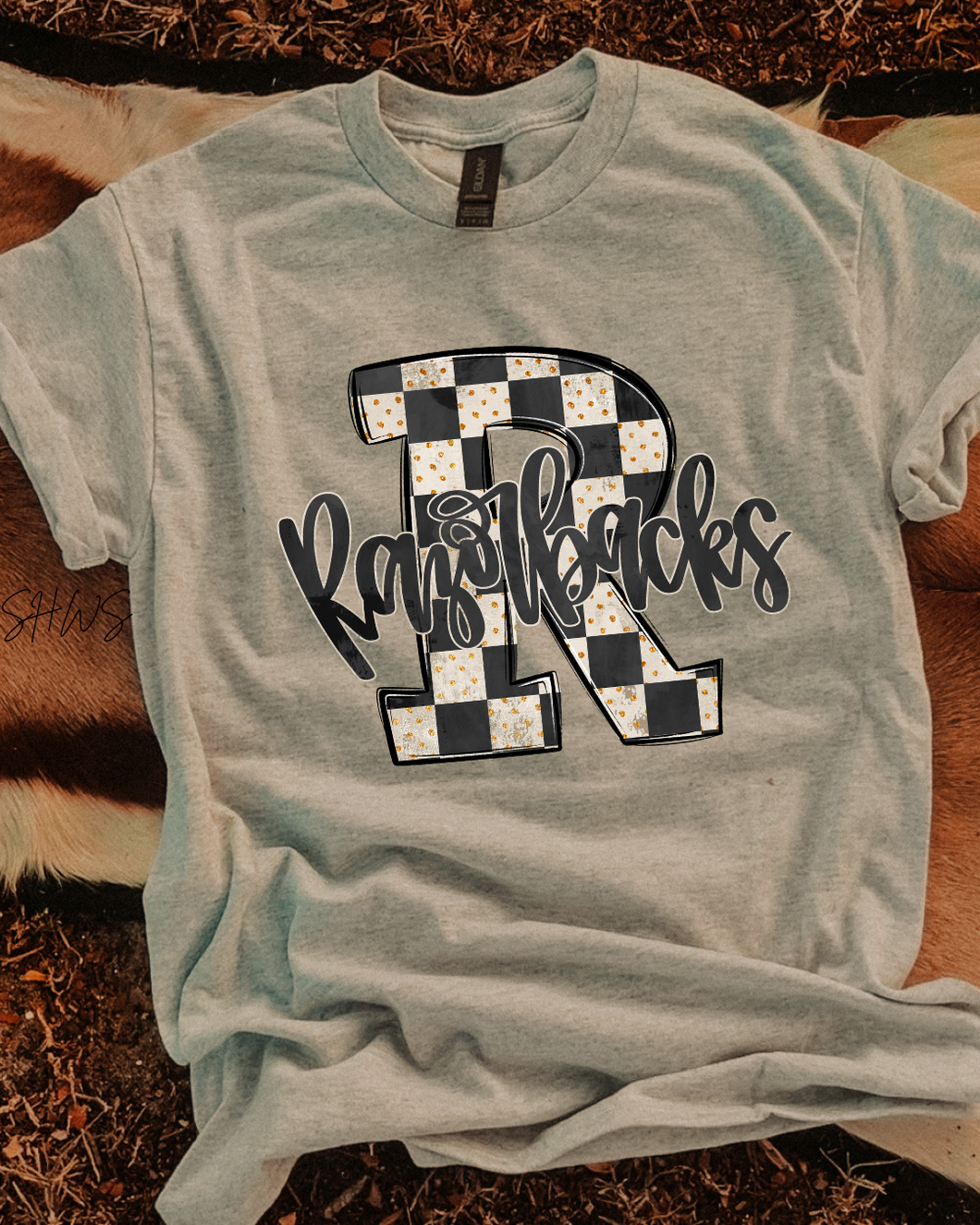 Checkered Razor Backs Graphic Tee
