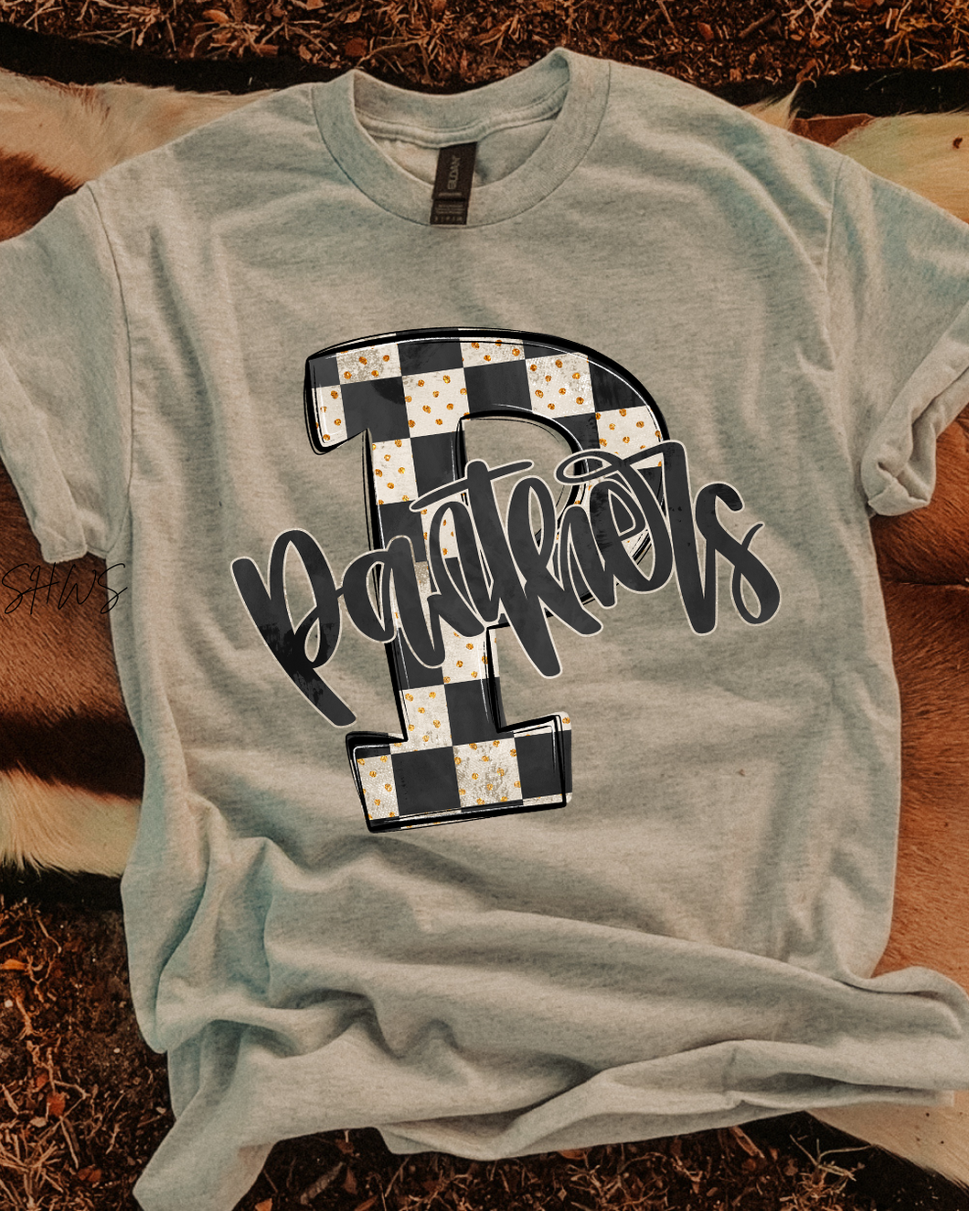Checkered Panthers Graphic Tee