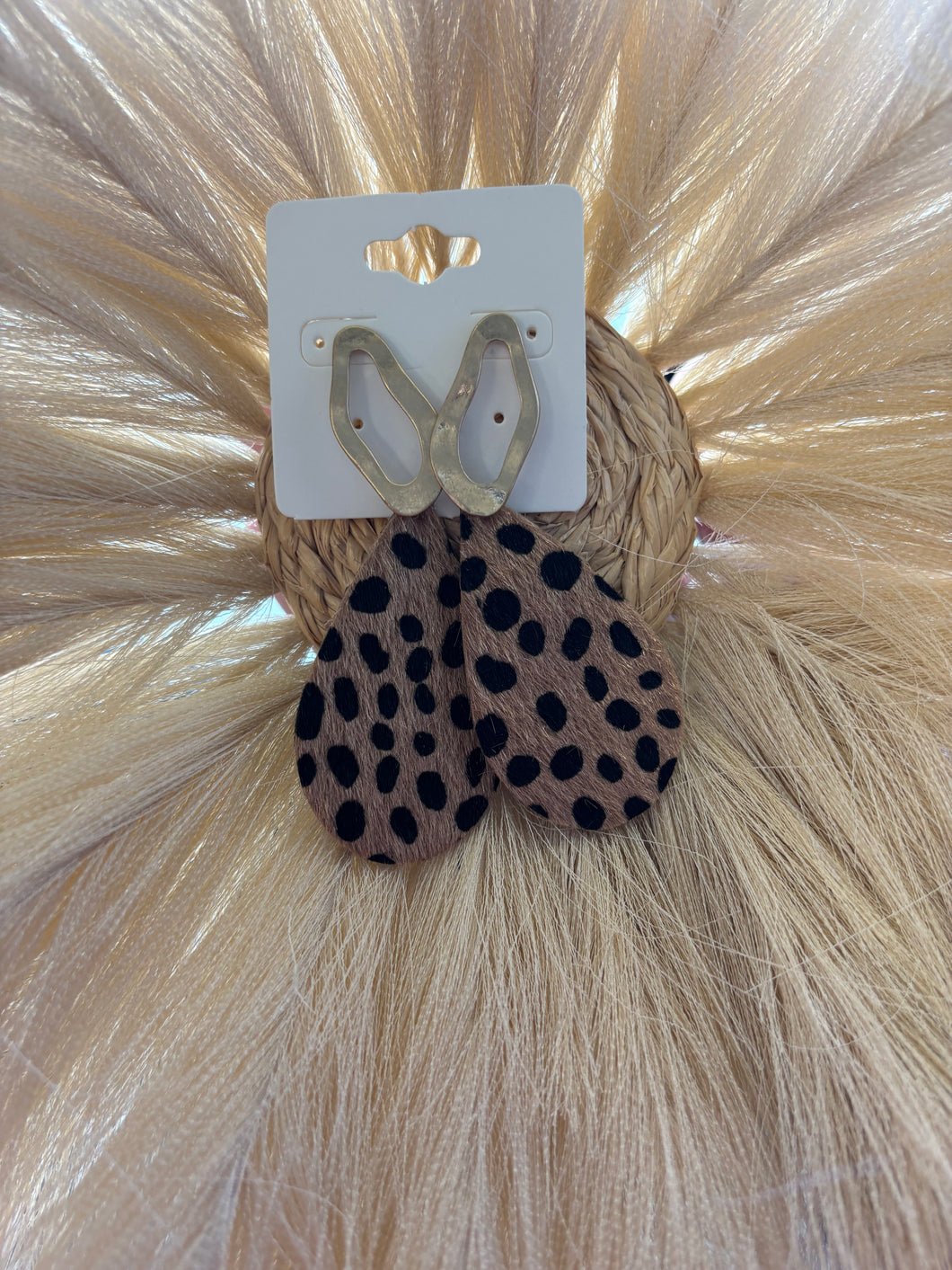 Leopard Gold Earrings