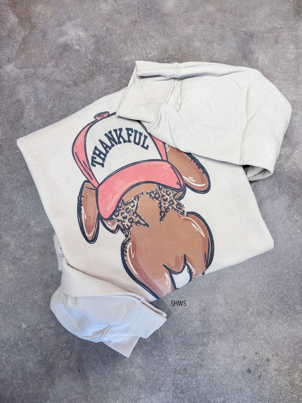 Thankful Leopard Turkey Graphic Tee + Sweatshirt