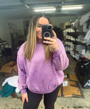Load image into Gallery viewer, Lavender Mineral Wash Pullover
