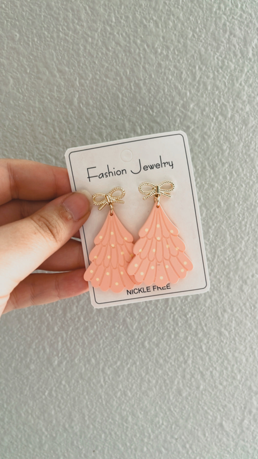 Christmas Trees Pinks Earrings