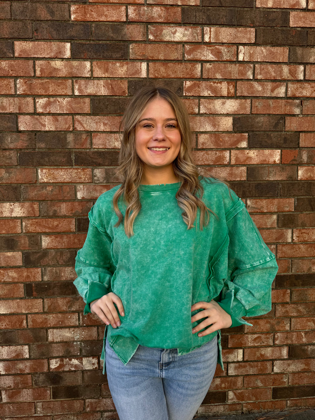 The Paige Top Green